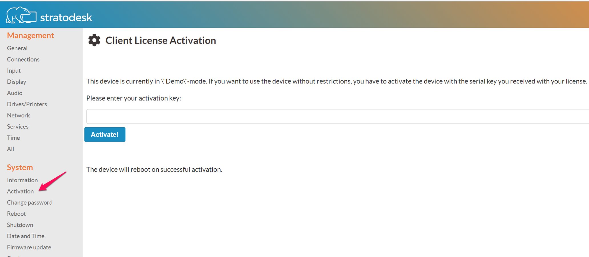 Service Activation Code Licensing