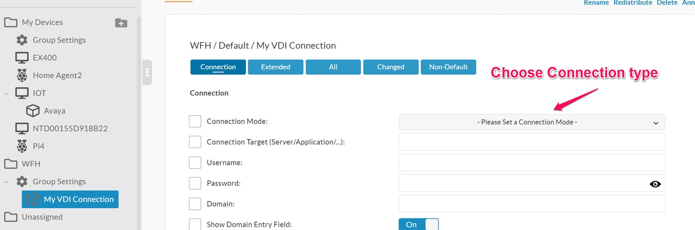 Adding connections from NoTouch Center