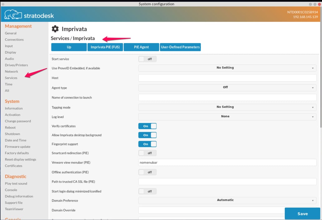 Integrate Imprivata Tap and Go Solutions with NoTouch OS
