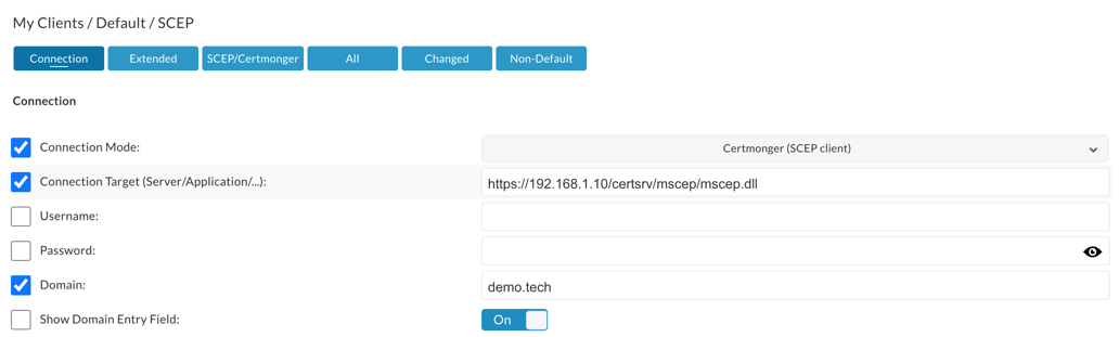 Automated Certificate Distribution using SCEP